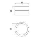 Zuggabelösen-Buchse Außen-Ø 49,0 mm,...