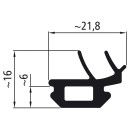 Gummiprofil F 200l, Rolle 20 m