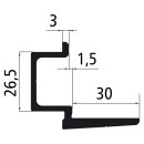 Dachanschlussprofil, Länge 6800 mm