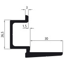 Dachanschlussprofil, Länge 6800 mm