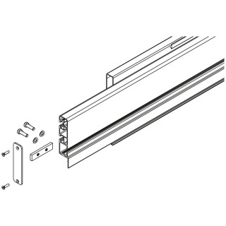 PWP Endbalken vorn 120 mm, eloxiert