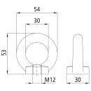 Ringmutter, verzinkt, DIN 582/ISO 3266, M 12