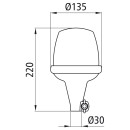 Flashpoint, 12 V, gelb, ohne Kabel, Montage auf Adapter