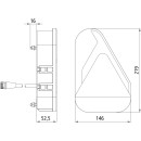 Earpoint LED, 12/24 V, rechts, 7-pol. ASS, mit Dreieck