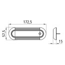 Inpoint III LED, 12/24V, lang, 0,3m, open end, m. Schalter