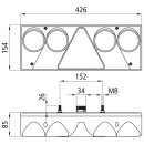 Europoint II, 24 V, links, 7-pol. ASS, o. SML, Teil-LED/Hybrid