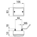 Rückfahrleuchte, 12 V, 1,00 m, DC