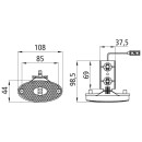 Flatpoint II LED, 24 V, SML, 1,50 m, P&R, Schnellhaltewinkel