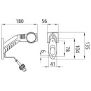 Superpoint III LED, 24 V, rechts, rt/ws/ge, 1,25 m,...