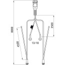 Versorgungskabel,13-pol.Stecker, 2x5-pol. Baj. 8000 mm, 2...