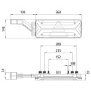 EcoLED II, 12/24 V, li, 7-pol.+ 4x2-pol. ASS, ISO-Impuls,...