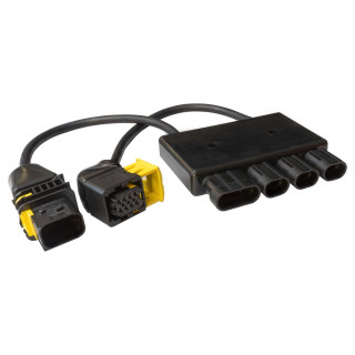 SmartLink Adapter, 2x7-pol.HDSCS zu 3x2-pol.AMP+1x4-pol.AMP