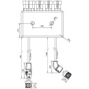 SmartLink Adapter, 2x7-pol.HDSCS zu 3x2-pol.AMP+1x4-pol.AMP