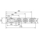 SmartLink Adapter, 2x7-pol.HDSCS zu 3x2-pol.AMP+1x4-pol.AMP