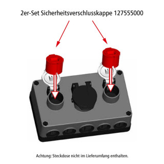 Set Sicherheitsverschlusskappen f. Steckdose ISO 1185/ISO 3731