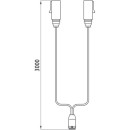 Versorgungskabel, 2 x 7-pol.Stecker ASS LP 20, 3000 mm