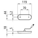 Unipoint DI LED, 24 V, SML Blink.,1,5 m, 3-pol. ASS