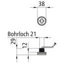 Monopoint II LED, 12/24 V, Posileuchte rot, flach, 3,50,...