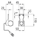 Superpoint III LED, 24 V, re, 0,25 m, 2-pol. Superseal,...