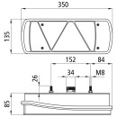 Ecopoint II LED, 24 V, links, 7-pol. ASS, mit Dreieck