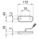 Unipoint LED, 24 V, SML, 2,00 m, P&R