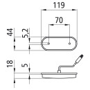 Unipoint LED, 24 V, SML, 1,50 m, 3-pol. ASS, umspritzt