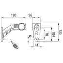 Superpoint III LED, 24 V, rechts, rt/ws/ge, 3,00 m,...