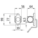 Superpoint III LED, 12 V, li/re, rt/ws/ge, 1,0 m, DC, Anbau