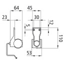 Superpoint III LED, 24 V, re, sw/ws/ge, 4,00m, open end,...