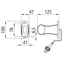 Superpoint II, 24 V, links, rt/ws/ge, 1,90 m, 2-pol. ASS