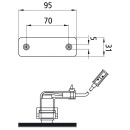 Sidepoint, 24 V, weiß, 0,25 m, P&R, Einbau, m....