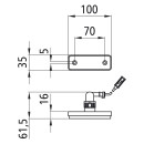 Flatpoint I LED, 24 V, weiß, 1,50 m, P&R, mit...