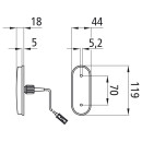 Unipoint LED, 24 V, Positionsleuchte weiß,...