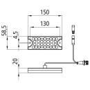 MiniLED II, 12/24 V, links, 7+3-polig ASS