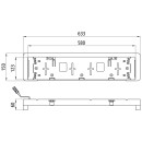 Kennzeichenhalter, 24 V, Regpoint LED, 0,50 m, P&R