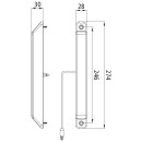 Linepoint II LED, 12/24V, 0,5m, 3-pol.ASS,...