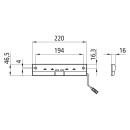 Innenleuchte LED, 24 V, Kabel 0,25 m, P&R