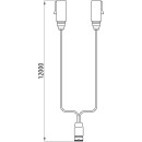 Versorgungskabel, 2 x 7-pol.Stecker ASS LP 30, 12000 mm