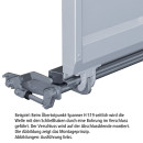 Übertotpunkt-Spanner H 519, seitlich, links, roh, für Ø 30 mm