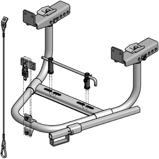 Reserveradhalter Typ 89,Ø 1080- 1130 mm, 900/590/920 mm