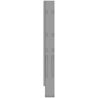 K20 Eckrunge hinten, links, Stahl KTL, 1100 mm, m.Verschluss,DV