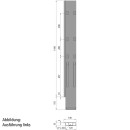 K20 Eckrunge hinten, rechts, Stahl KTL, 1100mm, m.Verschluss,DV