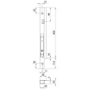 Blueline Eckrunge DL, vorne links, Aluminium, 400 mm