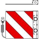 Warntafel f. Überbreite n. DIN 11030, hinten rechts, 423x423 mm