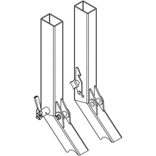 Unterfahrschutzhaltersatz Typ 2025, 200 mm