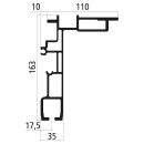Curtain-Sider-Profil Volumen 163, Länge 7500 mm,...