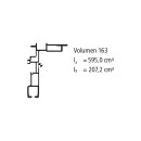 Curtain-Sider-Profil Volumen 163, Länge 7500 mm,...