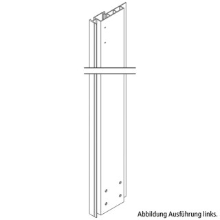 PWP-ALUMINIUM-Stirnrunge rechts