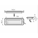 LED Kennleuchte PRO-TWIN-CAN, Aufbauversion, Gehäuse schwarz, Kabel 0,5m, 12/24V, ECE R65, ADR