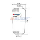Roll Luftfederbalg ø130,8xø254x434